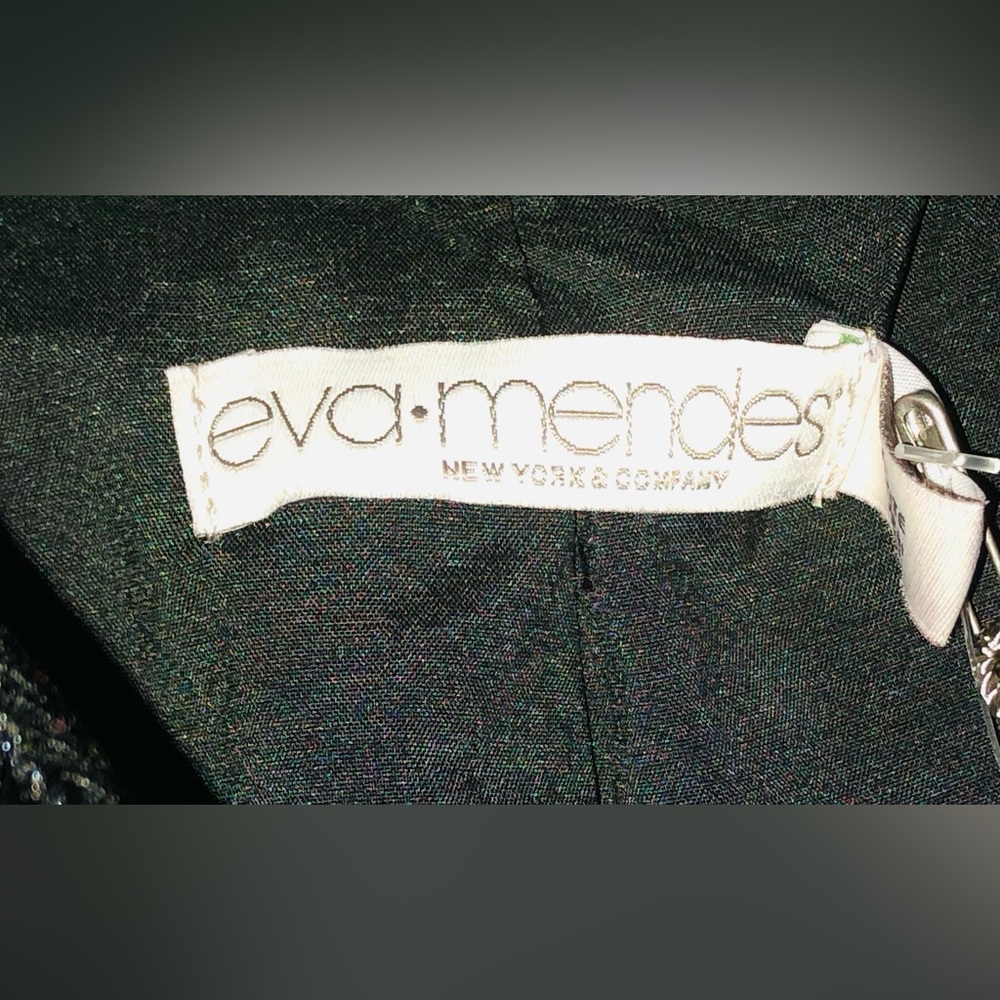 Eva Mendes Black Military Statement Petite Jacket - Picture 5 of 8